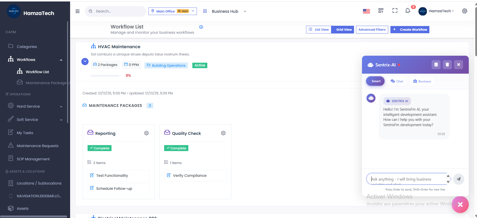 SentrixFM with AI Assistant