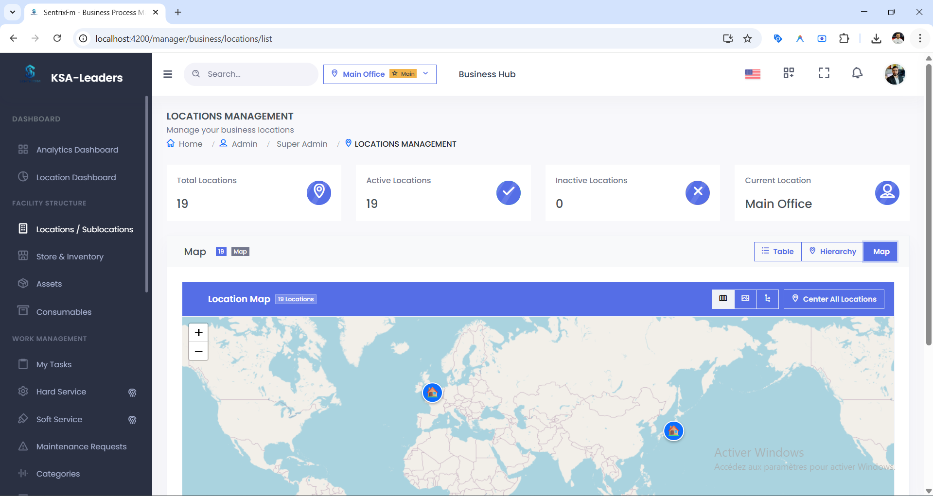 Global Location Hub