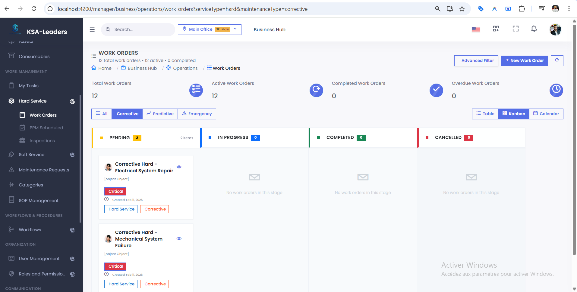 Operations Kanban